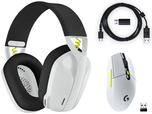 Image Комплект Logitech G435 + Logitech G304 White