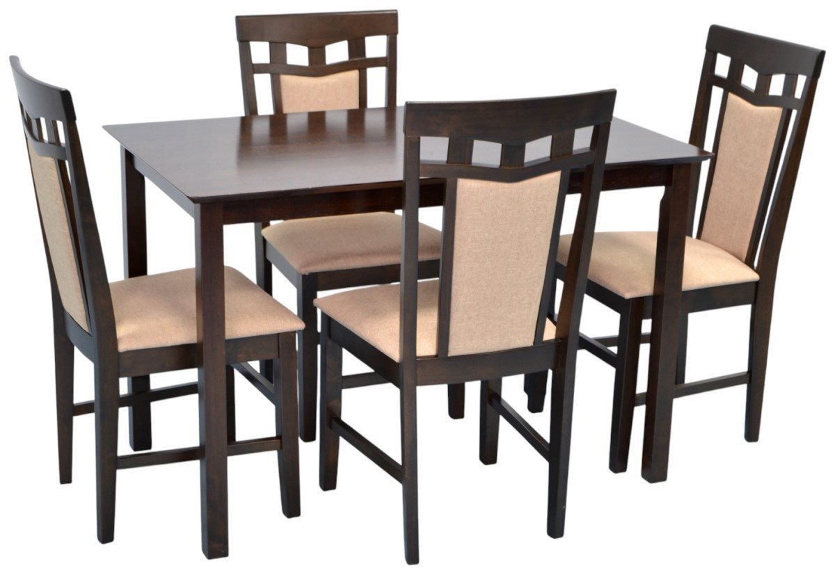 Image Комплект для кухни Evelin GLORIA Chocolate + 4 стула Deepa R Chocolate/NV-3WP