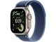 Image Apple Watch Ultra 3 GPS + LTE 49mm MEWR4 Natural Titanium Case Blue/Bright Blue Trail Loop - S/M