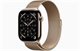 Image Apple watch Series 11 GPS + LTE 46mm MFD74 Gold Titanium Case Gold Milanese Loop - S/M