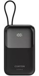Image Внешний аккумулятор CANYON OnPower 101 built-in cable 10000 mAh, Black