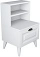 Image Тумба прикроватная Mirage Meble BD105, White