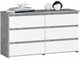 Image Комод Akord CL 100 6S, Concrete/White
