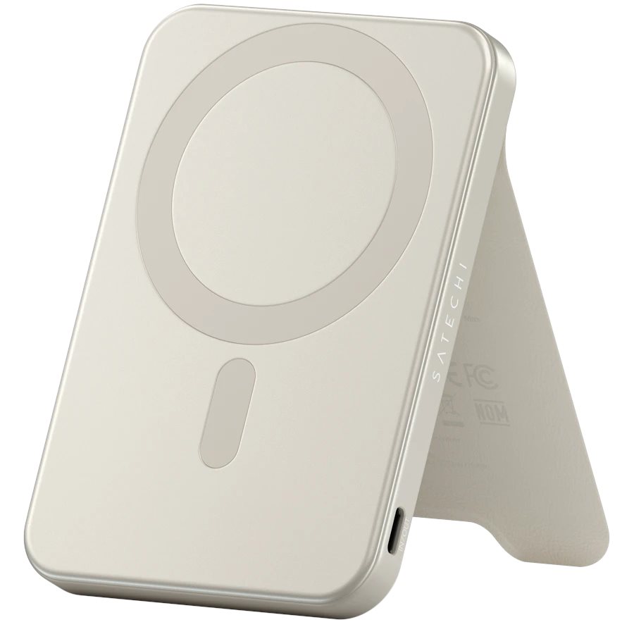 Image Внешний аккумулятор SATECHI Qi2 5000mAh, Sand