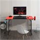 Image Игровой компьютерный стол Costway HW66286 Black/Red