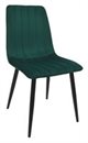 Image Scaun de bucătărie DC-90P~N57 Catifea Dark Green+Black Legs