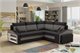 Image Диван угловой Magnifico Meble Grande LShelf/RPuffs Bonell Mikrofaza 15/27 R Black/Grey