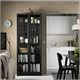 Image Книжный шкаф Ikea Billy/Oxberg стеклянные дверцы Имитация Черного Дуба