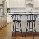 Image Set de scaune de bar Costway JV11026 Black