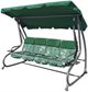Image Скамья-качели с тентом 2в1 Ramiz Swing Seat Braid Green Butterflies