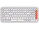 Image Tastatură wireless Logitech POP Icon Keys Off White-Orange Keyboard