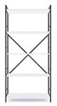 Image Стеллаж Nex Loft1700x800x350 мм, 5 полок, Anthracite/ White snow