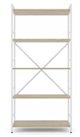 Image Стеллаж Nex Loft 1700x800x350 мм, 5 полок, White/ Oak Artisan