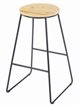 Image Scaun de bar Jumi, Oak Artisan/Black