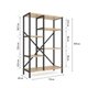 Image Стеллаж Nex Loft Cascade 1090x700x300 mm, 5 полок, Antracite / Oak Artisan