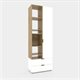 Image Dulap cu uși batante Nex Home A001L, White Snow/Oak Artisan