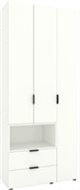 Image Dulap cu usi batante Nex Home A002L, 1000x420x2300 mm, White Snow