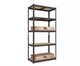 Image Стеллаж Nex Budget 1800x600x400 mm, 5 полок, Antracit