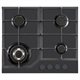 Image Plită incorporabilă pe gas Backer NONA 6033 SBF WH