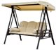Image Скамья-качели с тентом Outsunny Beige