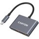 Image Адаптер CANYON DS-3 3in1 USB-C Dark Grey