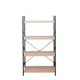 Image Стеллаж Columbus 4 nivele 63x30x124H Oak M37 Black