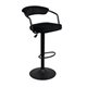Image Scaun de bar SB-31 Catifea Black +Black Leg
