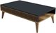 Image Журнальный столик Mirage Meble Milan 105x35x60 Anthracite/Walnut