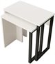 Image Набор журнальных столиков Mirage Design Ocean ON7-W White/Black