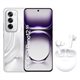Image Telefon mobil OPPO Reno 12 5G 12/256GB Astro Silver + OPPO TWS Headphones Enco Buds2 Moonlight