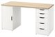 Image Письменный стол Ikea Lagkapten/Alex 140x60cm Белый Дуб