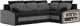Image Canapea de colț Magnifico Meble Grande Right Shelf Bonell Mikrofaza 15/Mikrofaza 27 Right,Black/Grey