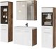 Image Комплект мебели Bratex Madrit II, Wotan Oak/White Gloss