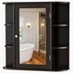 Image Шкаф с зеркалом Costway JV10446BN, Brown