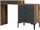 Image Туалетный столик Mirage Meble Lizbon 550 Anthracite/Walnut