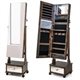Image Шкаф-зеркало для украшений Costway JV11233CF Rustic Brown