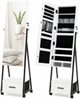 Image Шкаф-зеркало для украшений Costway JV10221WH White