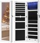 Image Шкаф-зеркало для украшений Songmics JBC93W White/Black