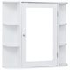 Image Шкаф с зеркалом Costway JV10446WH White