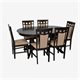 Image Комплект для кухни Evelin HV-33V Chocolate + 6 стульев Deepa R Chocolate/NV-3WP