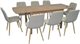 Image Set pentru bucătărie Evelin HV-27V Light Brown + 8 scaune YTC 080Wo BJORN24 Light beige