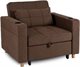 Image Кресло Mebel Elite Solor, Brown/Natural Oak