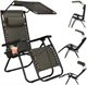 Image Șezlong Springos Zero Gravity GC0029 Black/Brown