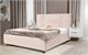 Image Кровать Maria Modern 160x200см Velluto 02 Beige/Walnut