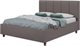 Image Кровать Confort Stenli Modern 160x200см Velluto 16 Grey/Walnut