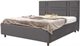 Image Кровать Confort Maria Modern 160x200 Glow 19 Anthracite/Walnut