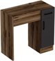 Image Туалетный столик Mirage Meble Inci Light Walnut/Anthracite