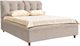 Image Кровать Confort Adele Modern 160x200сm Glow 03 Fossil/Walnut