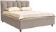 Image Кровать Confort Adele Modern 160x200 Glow 04 Stone/Walnut
