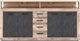 Image Тумба Mebel Elite Blago 190cm Untreated Oak/Black